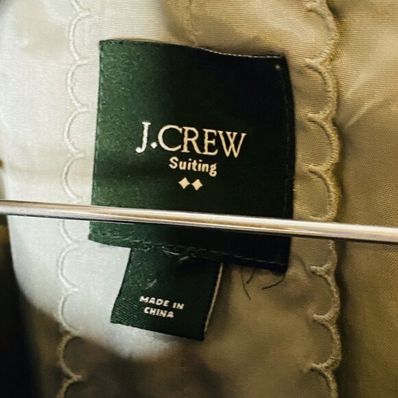 J Crew Suiting Gray Peplum 3/4 Sleeve Wool Blend Jacket Blazer. XS - Picture 4 of 4